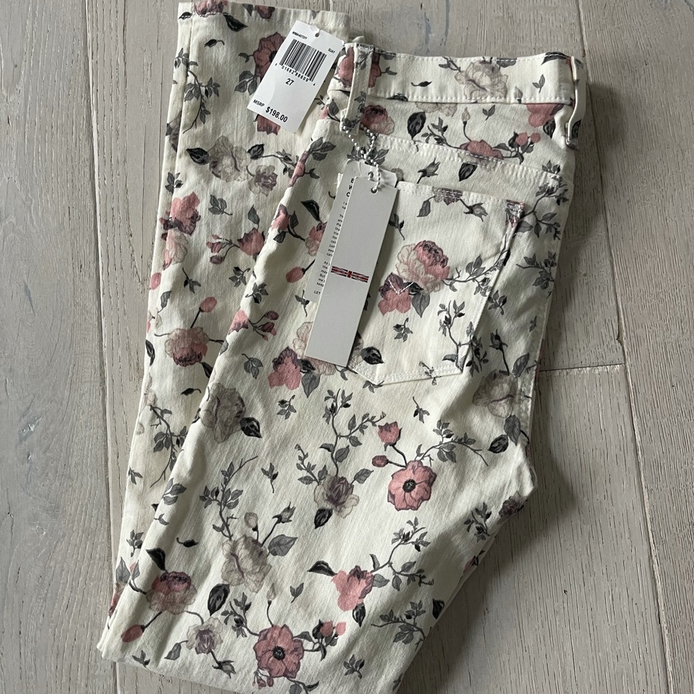 hudson floral jeans